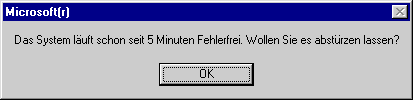 Windos-Fehlermeldung 1