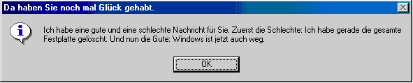 Windos-Fehlermeldung 9